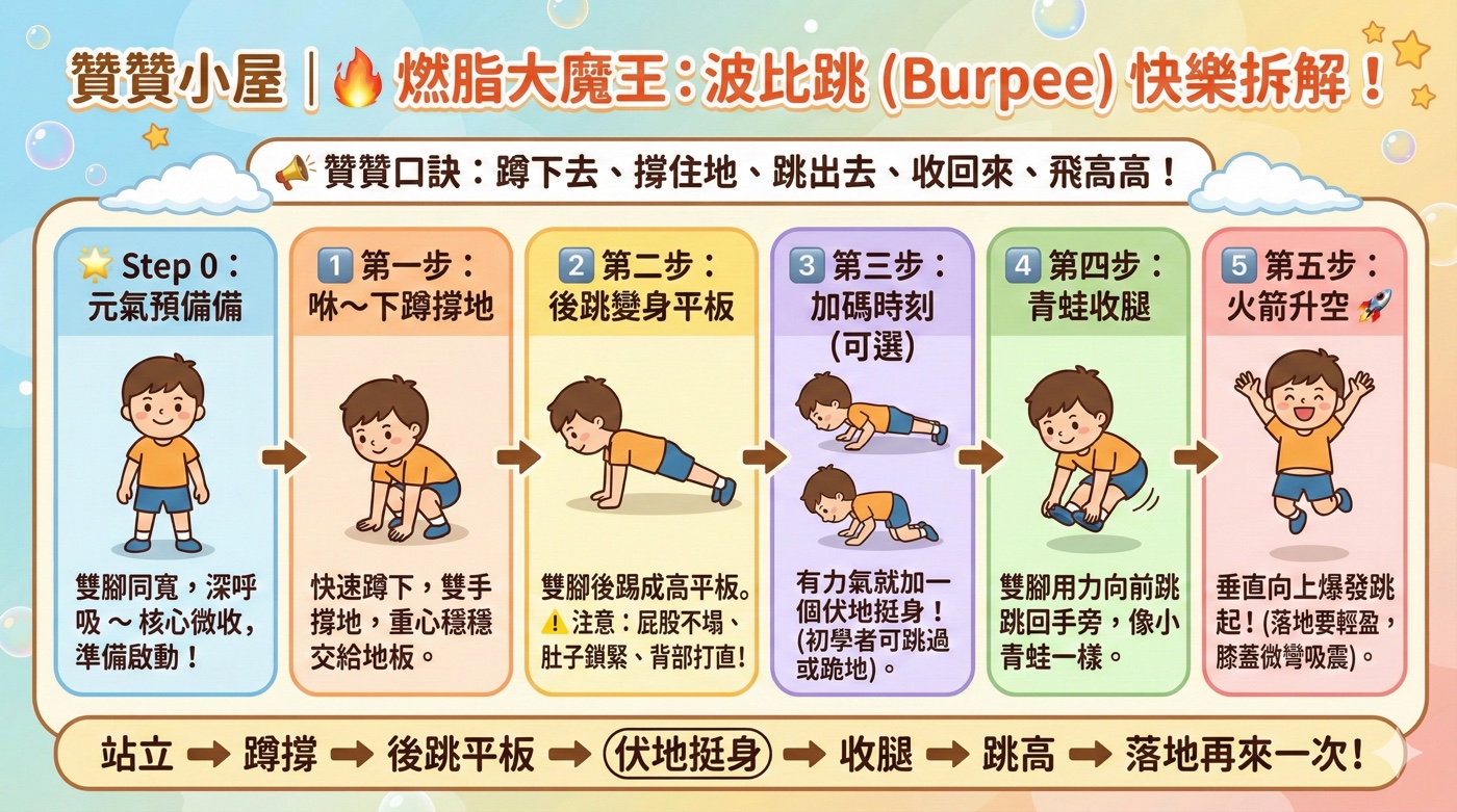 四、波比跳訓練好處