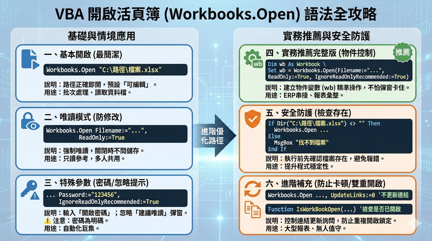 一、VBA怎麼開檔案