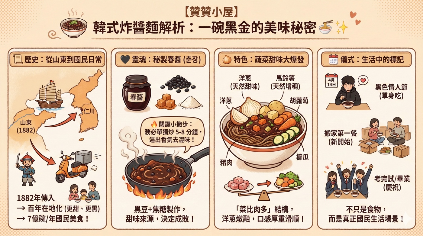 四、韓式炸醬麵特色