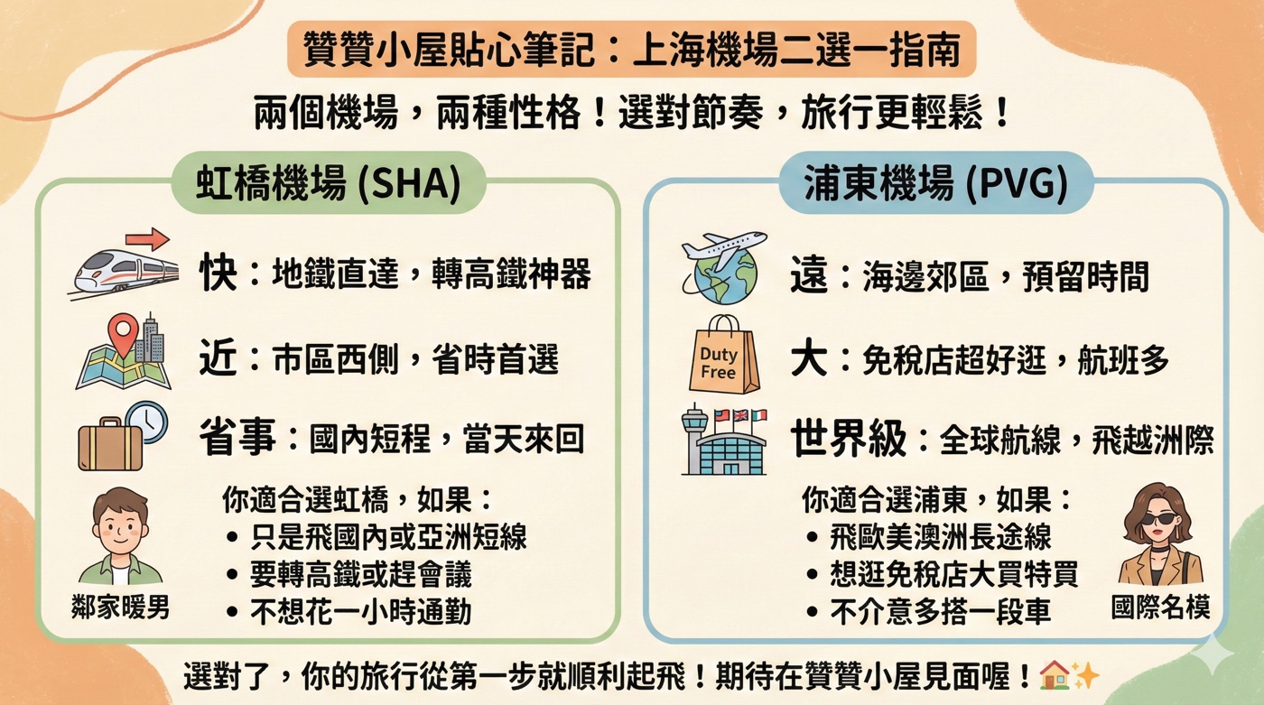 一、虹橋機場浦東機場差別