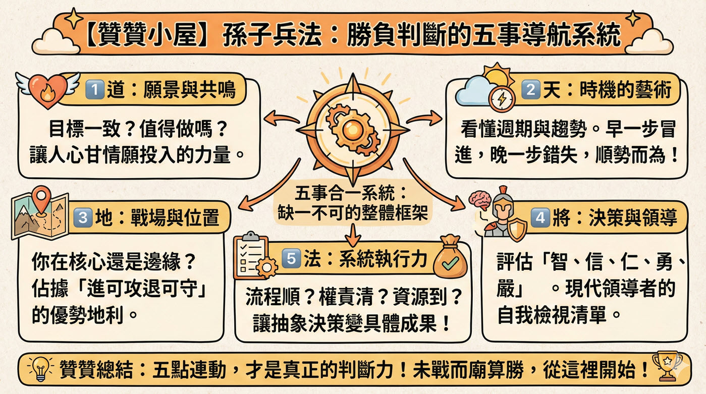 孫子兵法始計篇：解析第一計12法的白話心得 