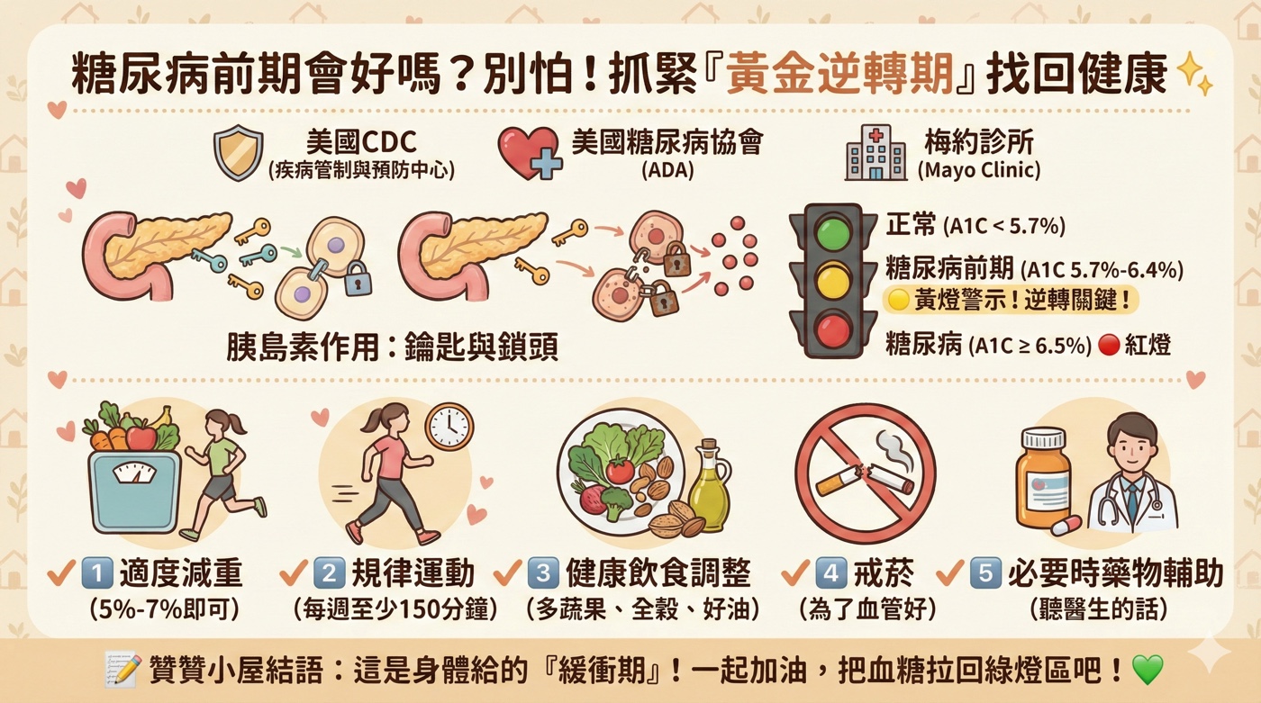 糖尿病前期會好嗎？原因症狀與5個如何改善