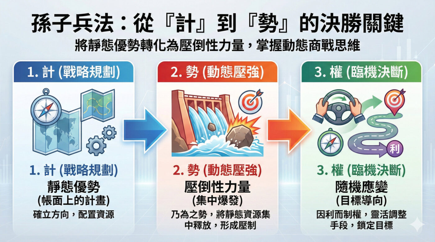 孫子兵法始計篇心得：解析1組最關鍵的勢與權