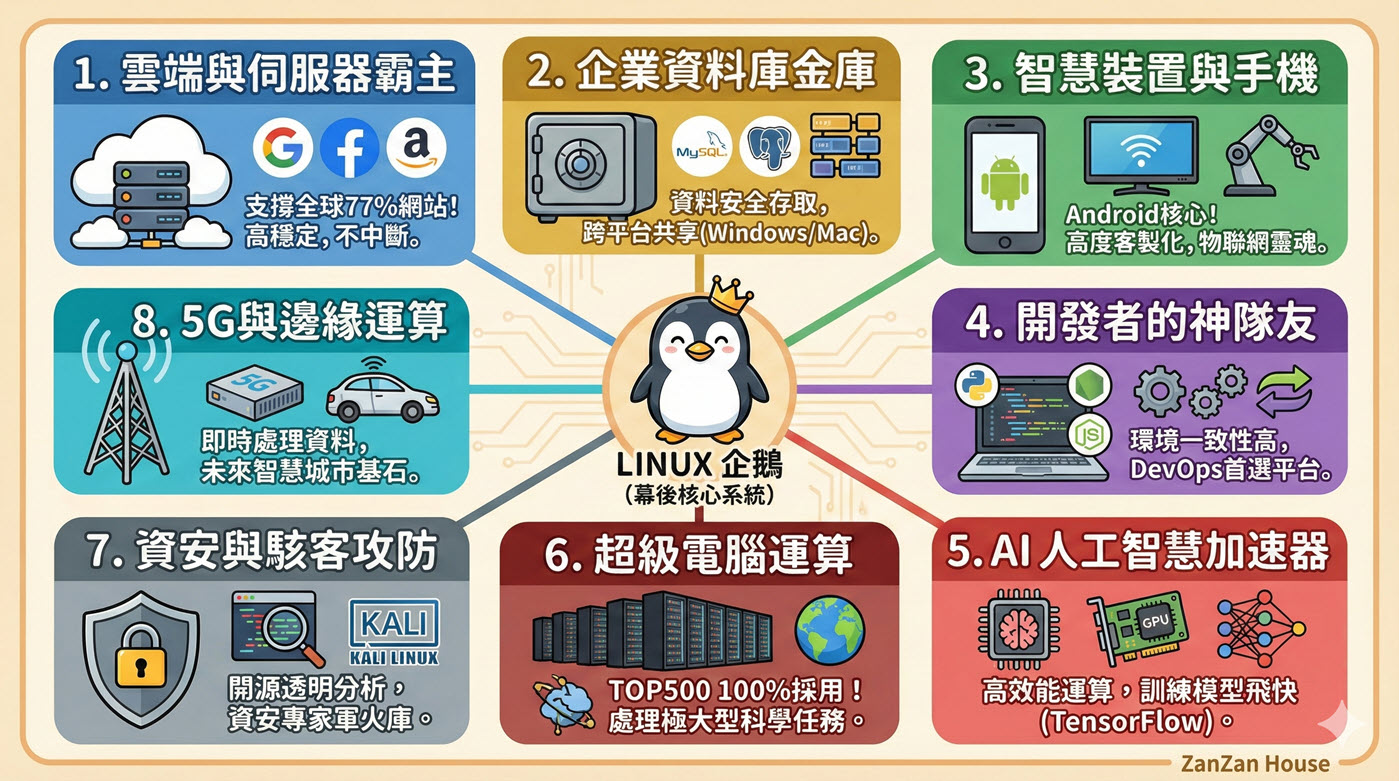 Linux可以幹嘛？8大場景全面解析Linux系統力