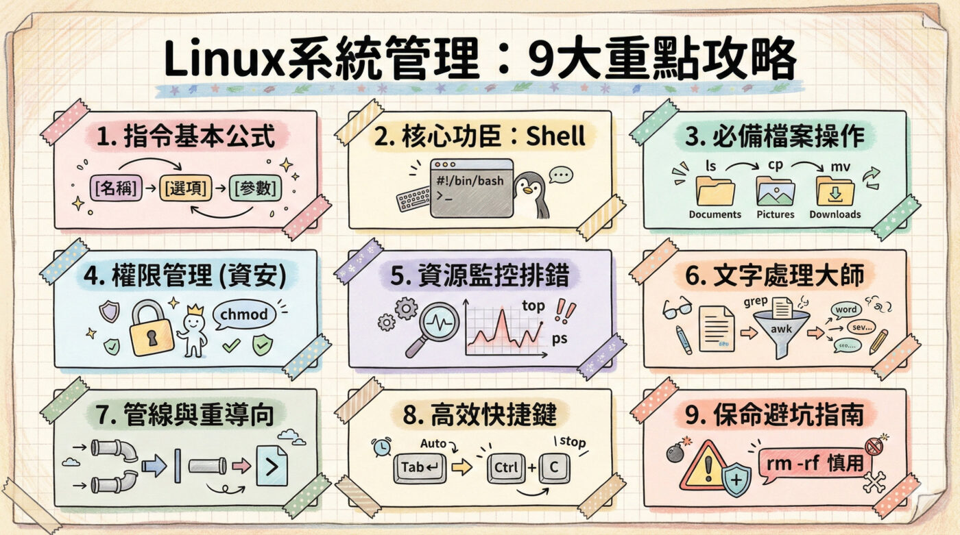 Linux指令：作業系統管理的9大重點入門攻略