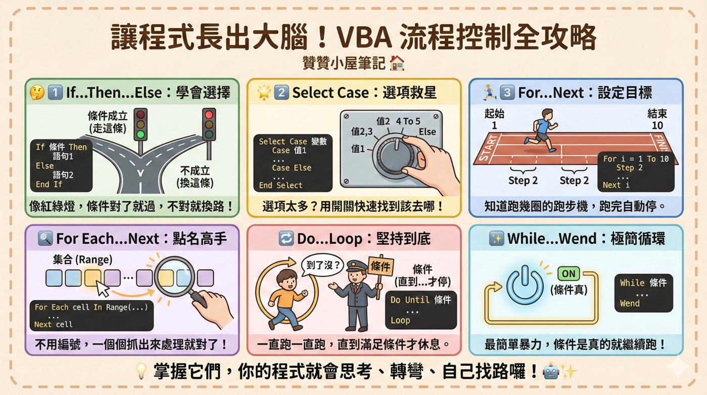VBA教學：2個Excel巨集語法與基本程式範例