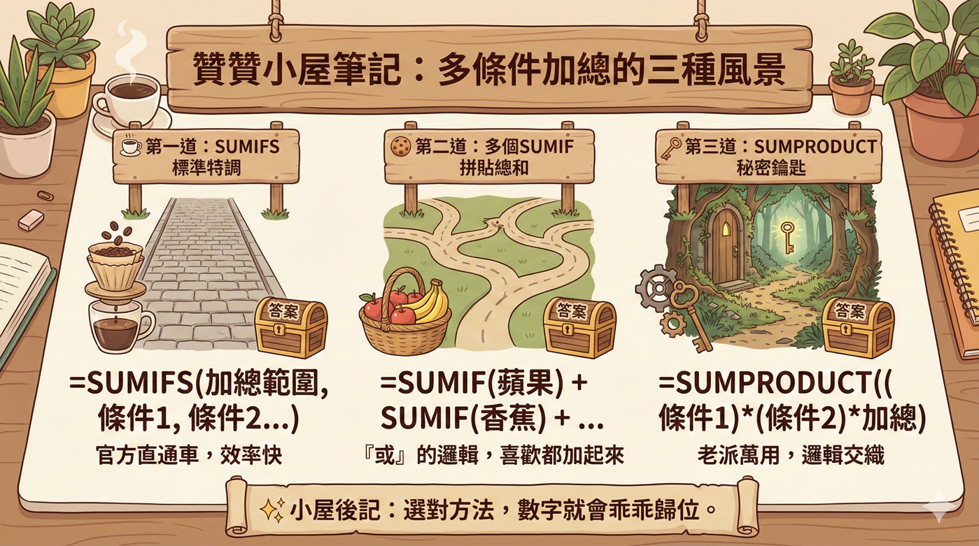 二、SUMIF多條件