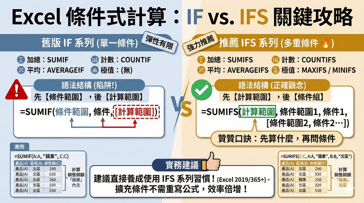 Sumif函數：多條件Vlookup包含文字3個用法