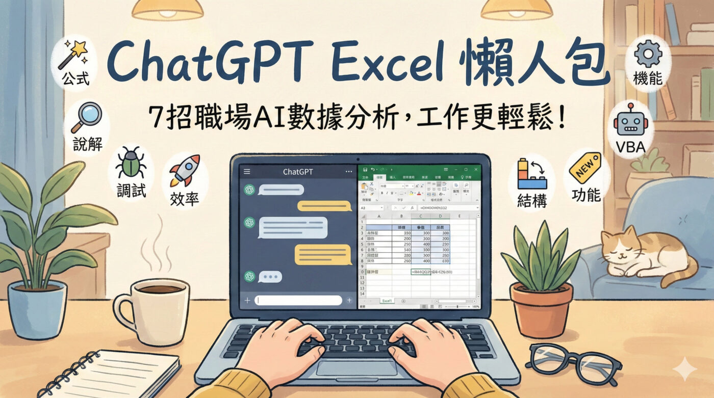 ChatGPT Excel教學:7個AI數據分析應用範例