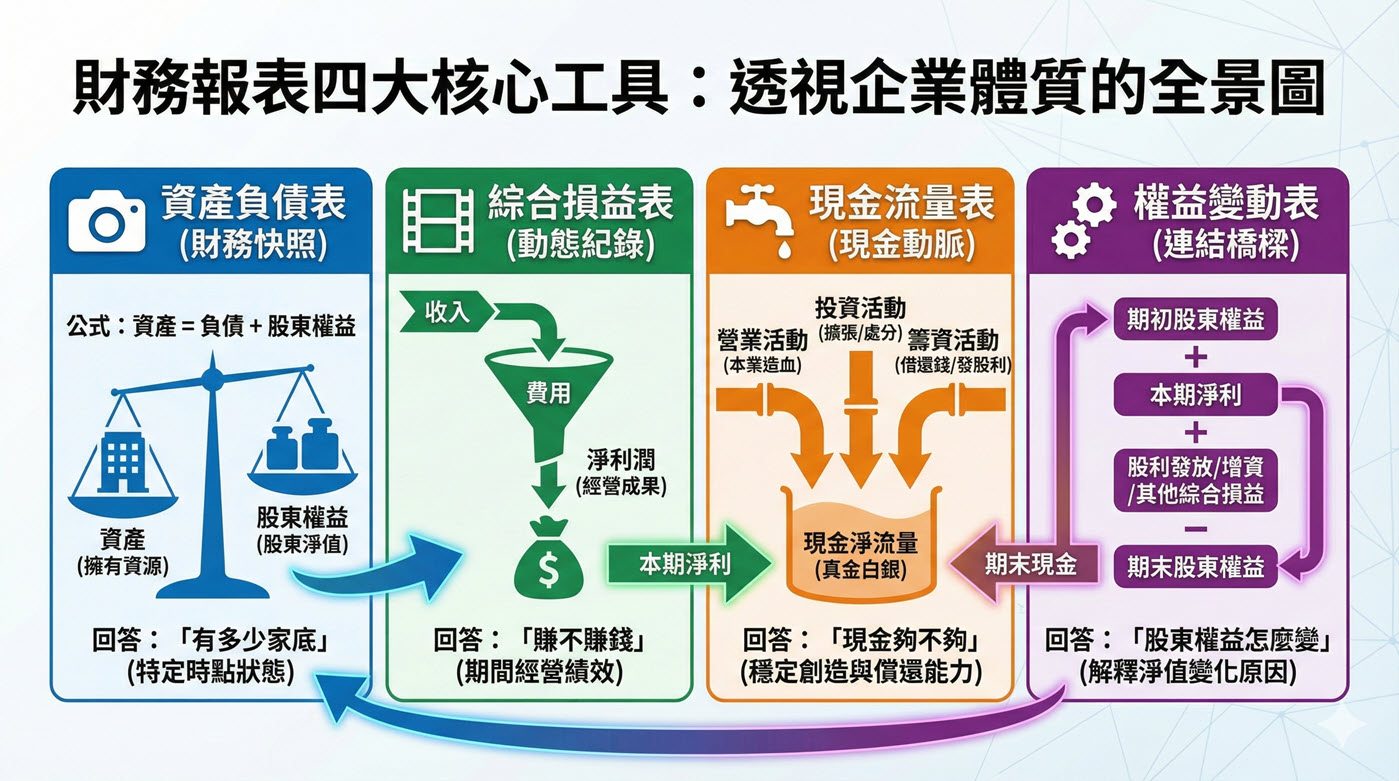 二、財務報表四大表