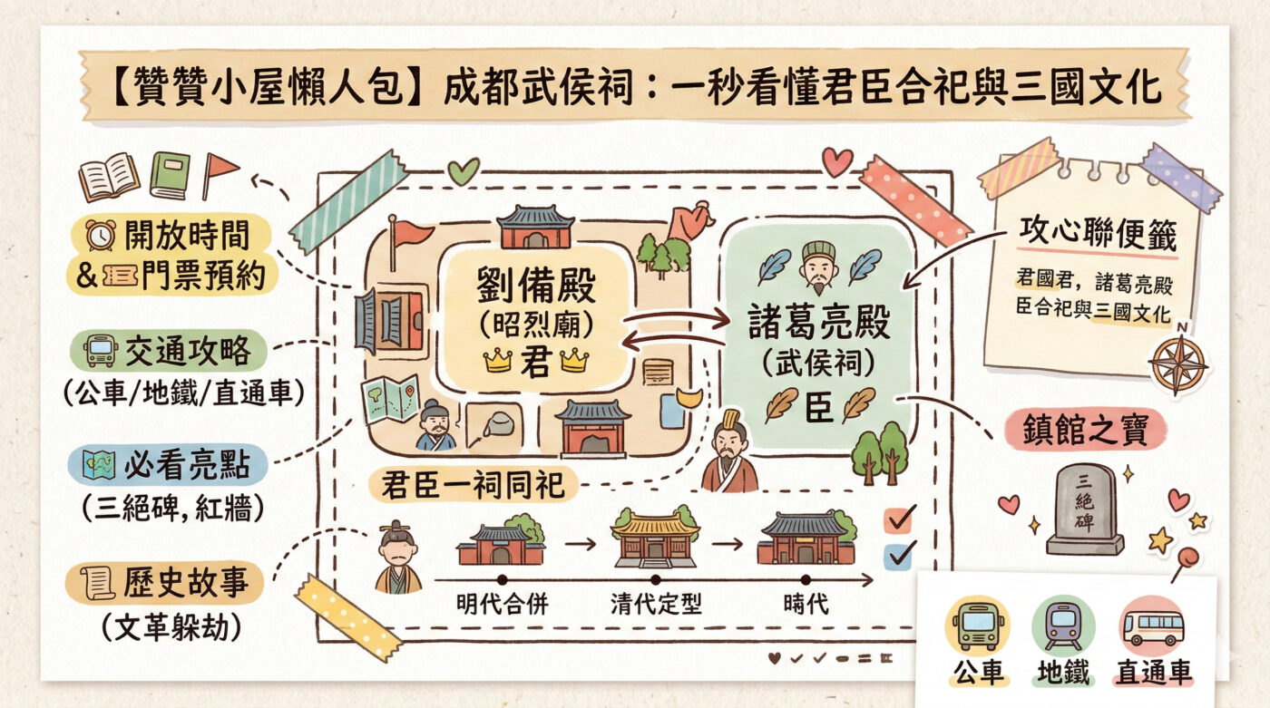 成都武侯祠:1幅對聯開始的千古同祀君臣祠堂