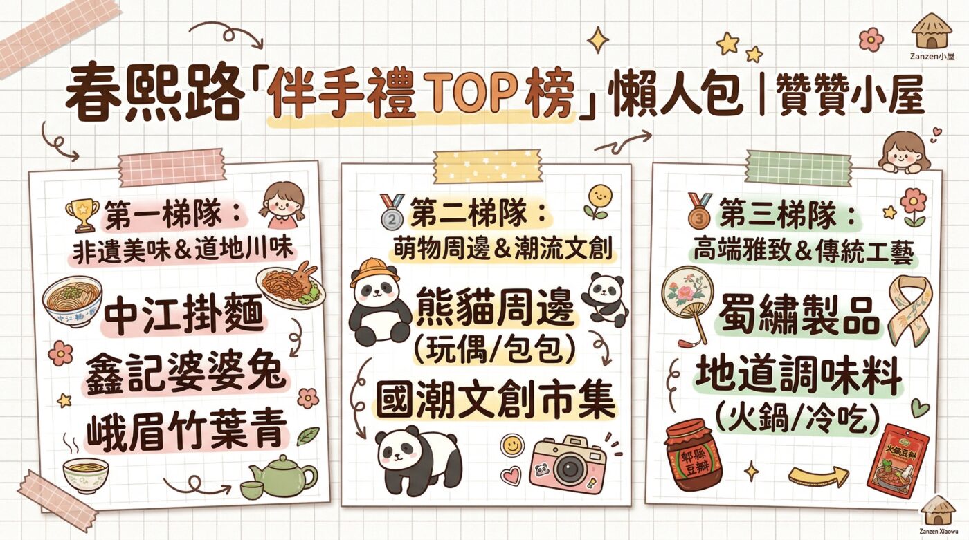 五、春熙路必買:正宗四川美味與道地熊貓文創