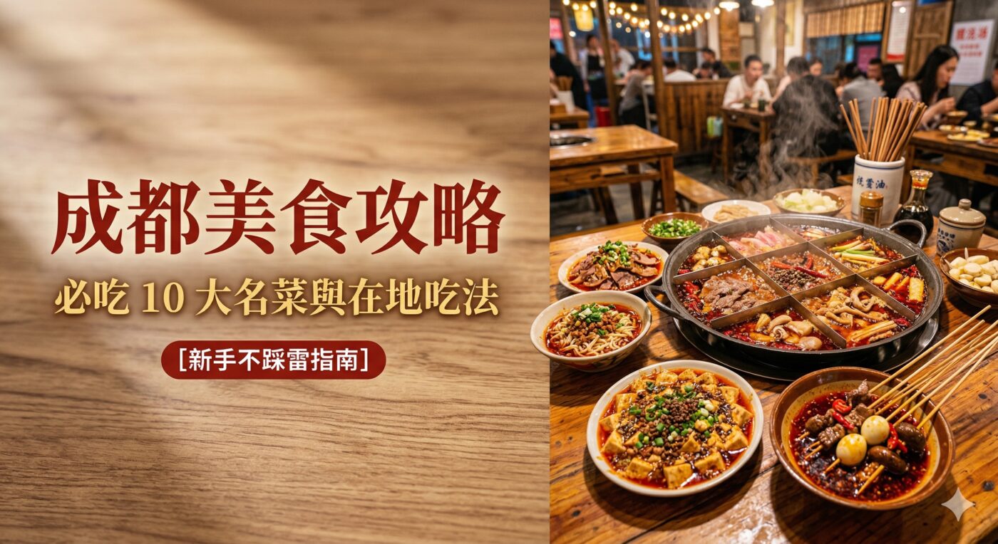 成都美食攻略：10大經典名菜的吃法一次搞懂