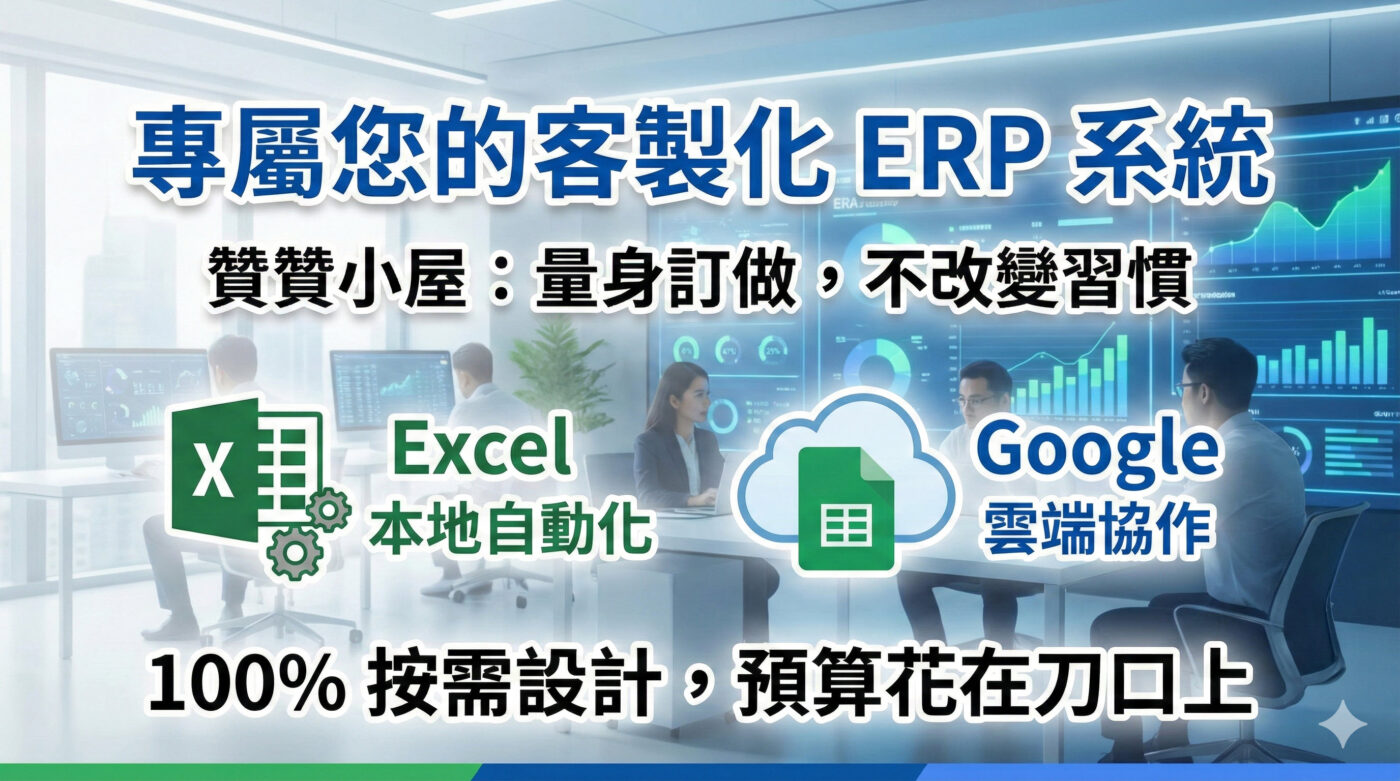 ERP系統:1套客製化量身訂做的企業管理系統
