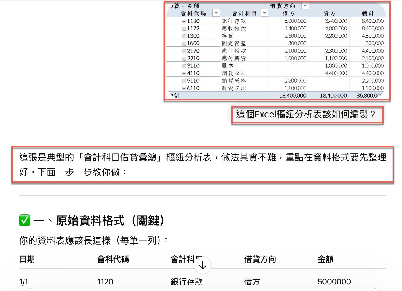 三、把成品貼入讓AI說明製作方式