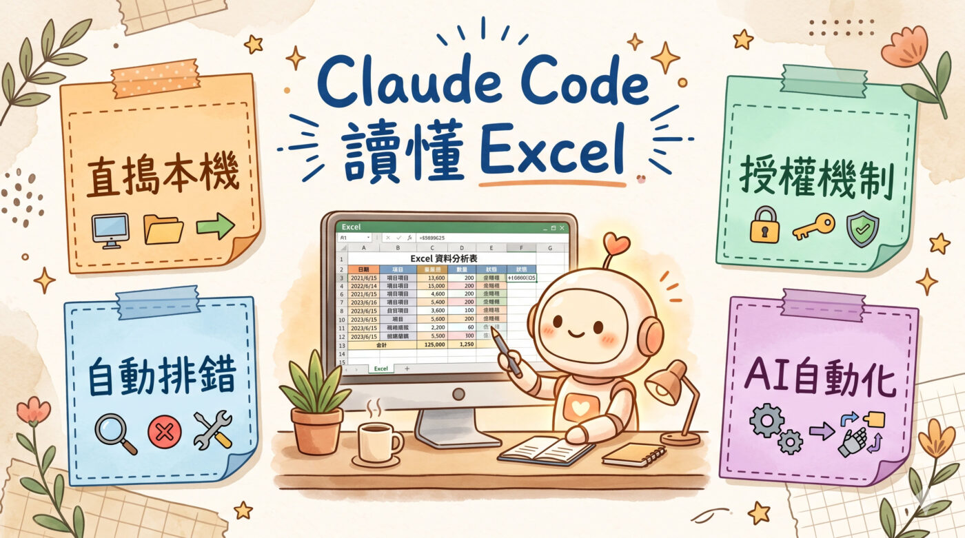 Claude Code可以做什麼？AI直接讀電腦Excel