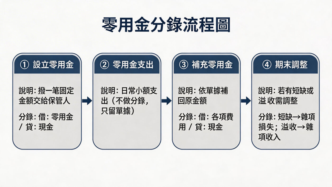 七、用一條流程把零用金會計處理串起來