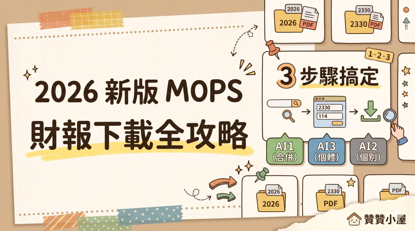 公開資訊觀測站財報：2026新版網站下載財報