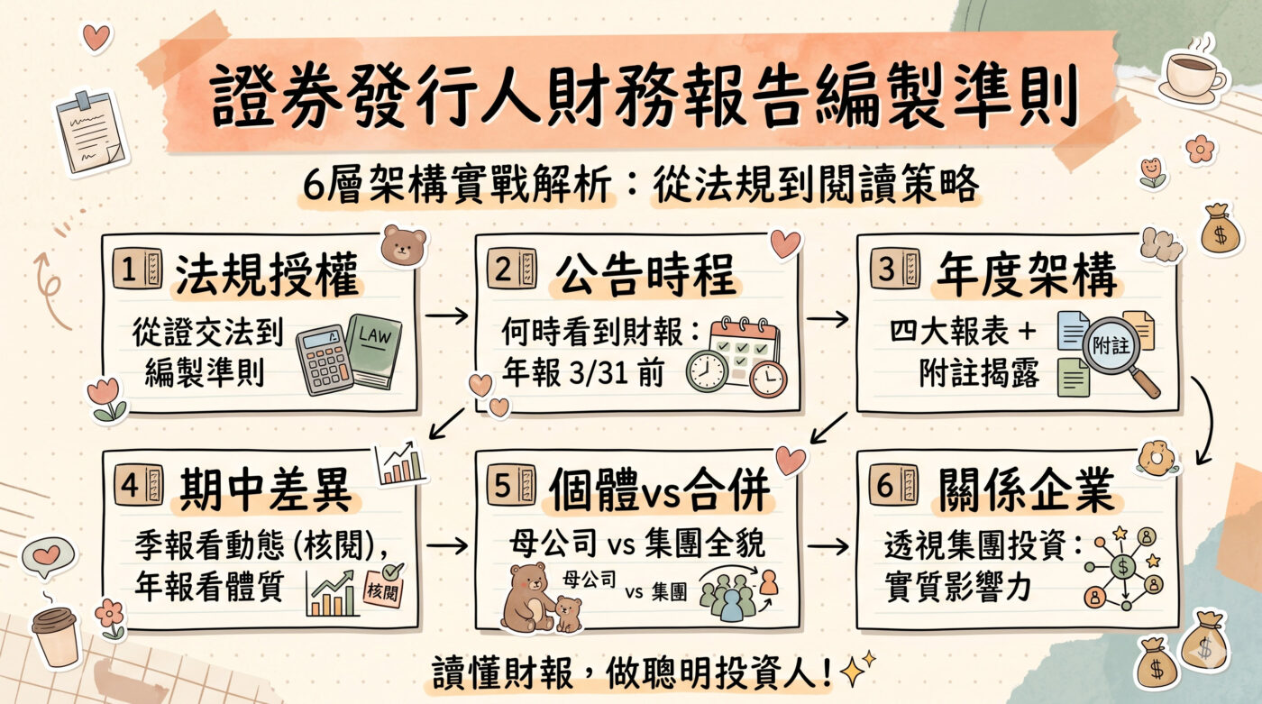 證券發行人財務報告編製準則:6層架構解析