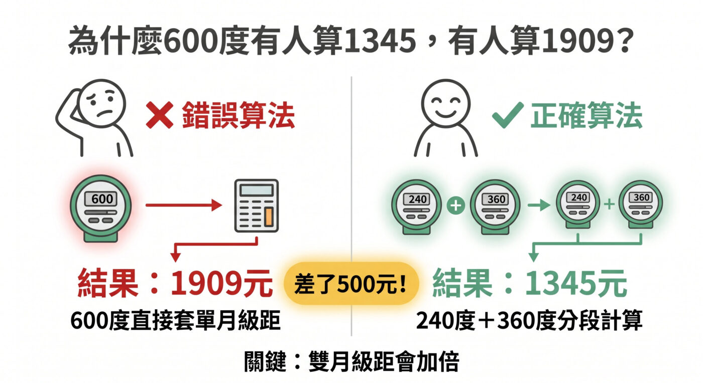 三、台電電費計算公式：級距加倍是關鍵1