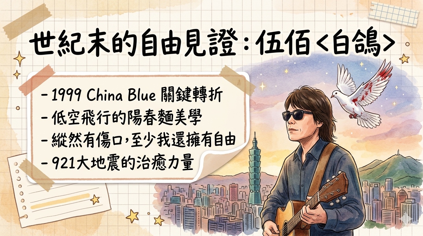 伍佰白鴿專輯：12首歌寫盡台灣世紀末的自由