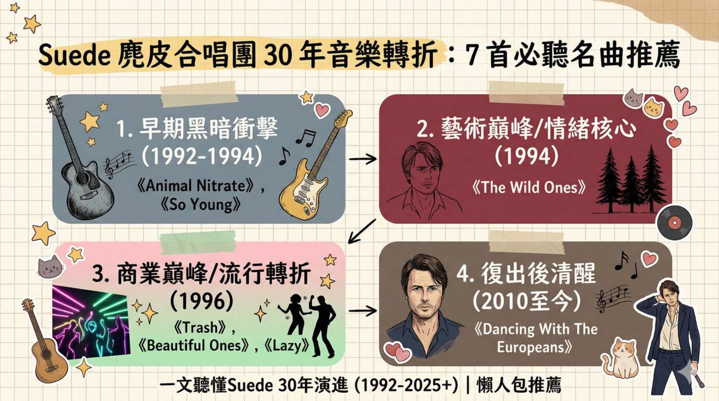 Suede名曲推薦：7首歌聽懂樂團的三十年轉折