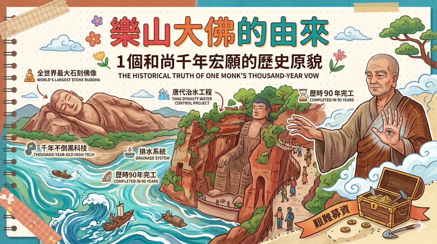 樂山大佛的由來：1個和尚千年宏願的歷史原貌