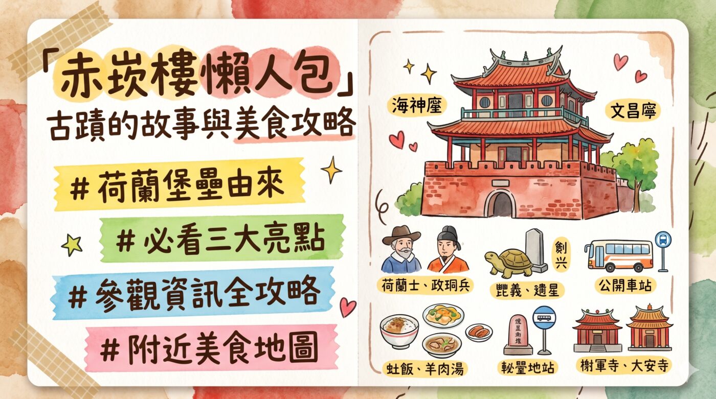 赤崁樓介紹：近400年古蹟的故事與美食攻略