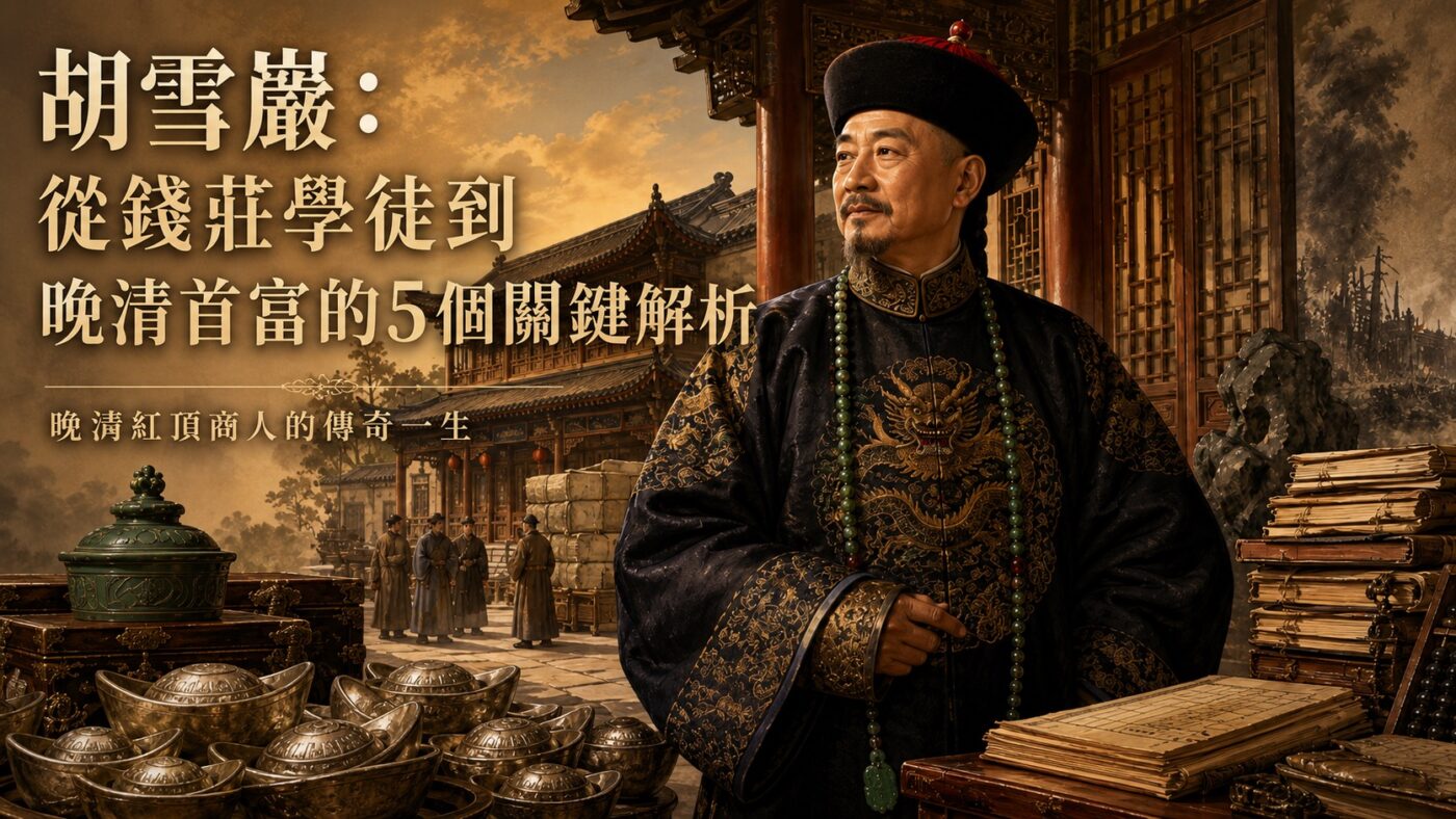 胡雪巖：從錢莊學徒到晚清首富的5個關鍵解析