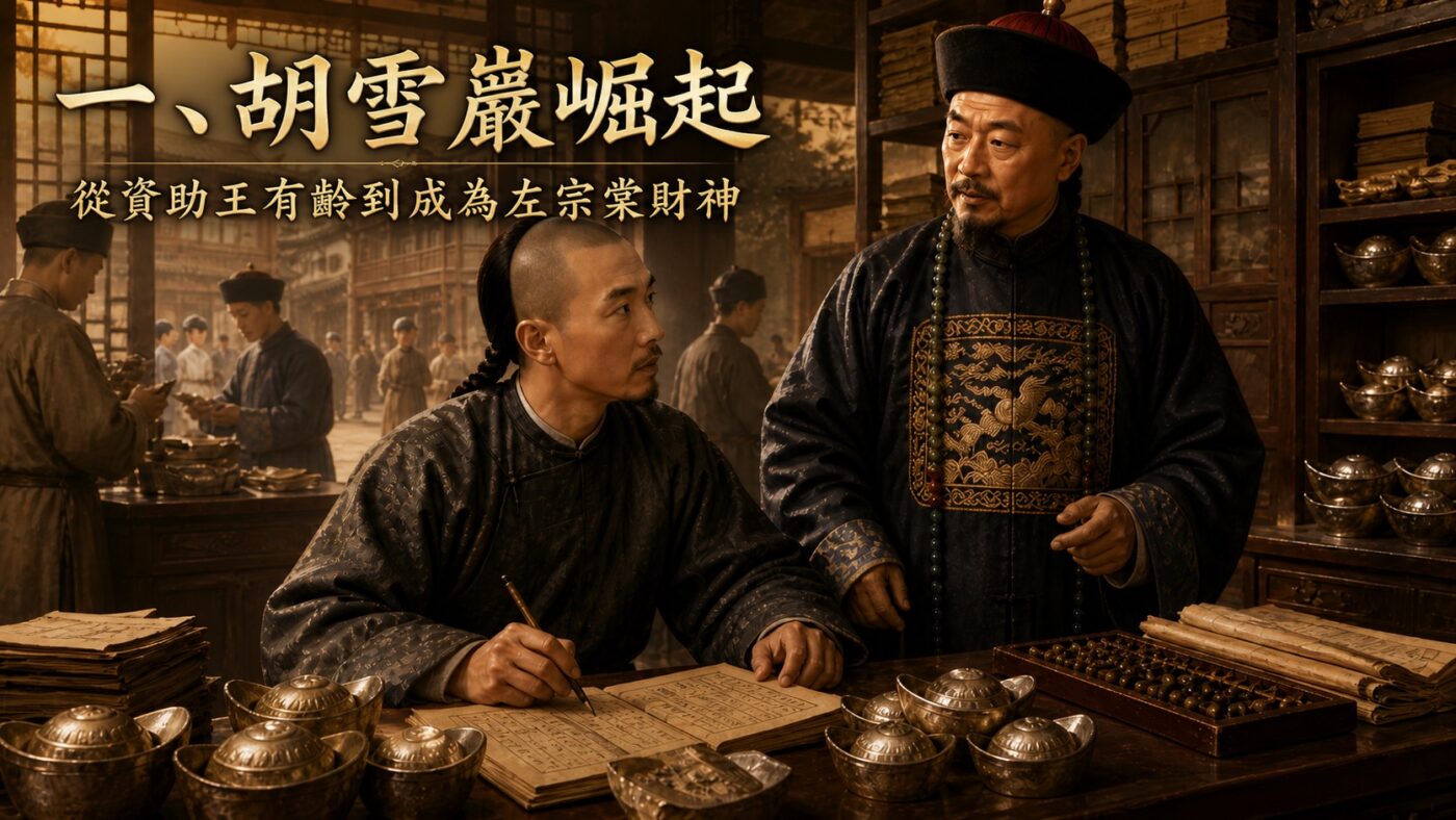 一、胡雪巖崛起：從資助王有齡到成為左宗棠財神