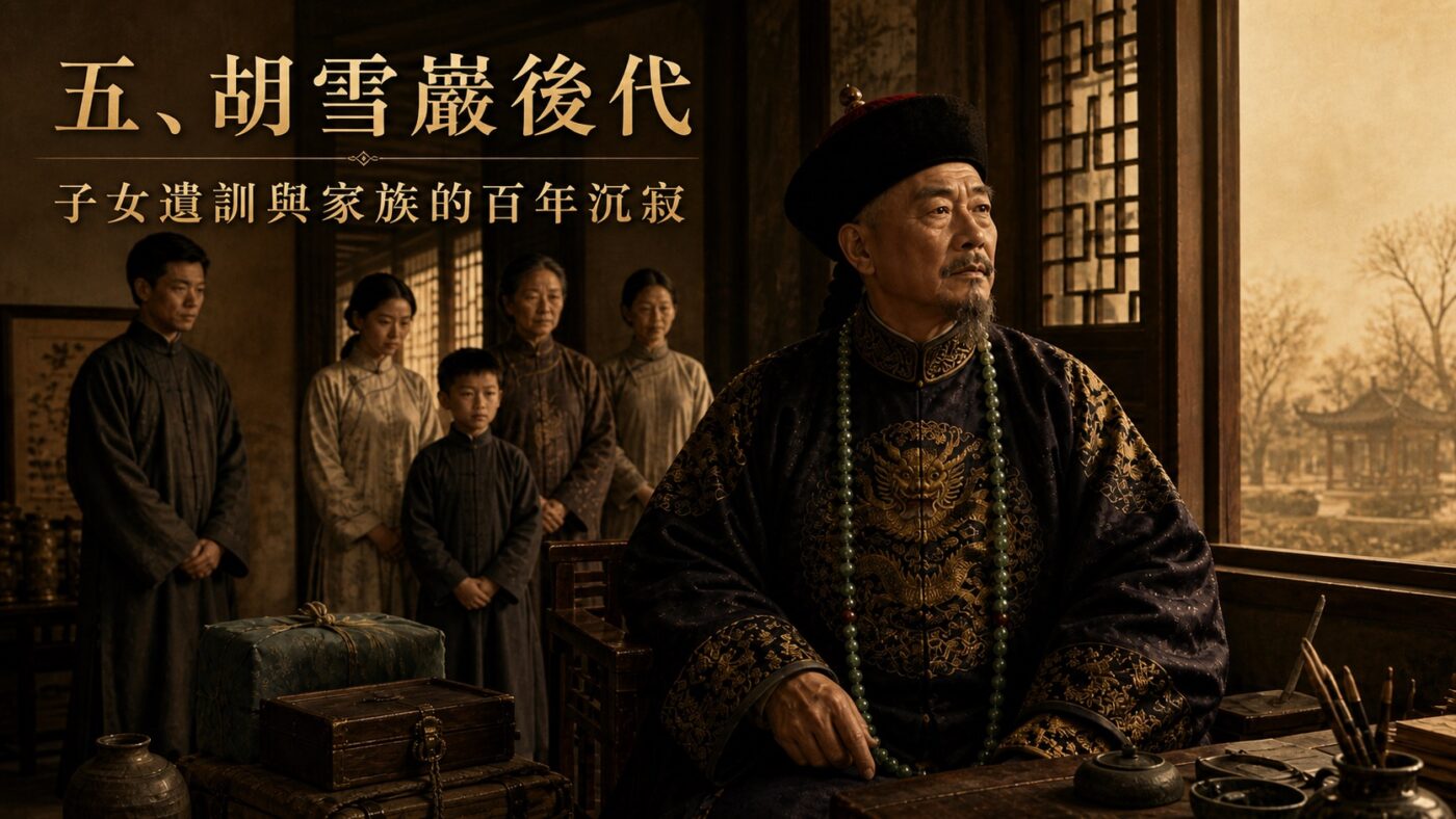 五、胡雪巖後代：子女遺訓與家族的百年沉寂