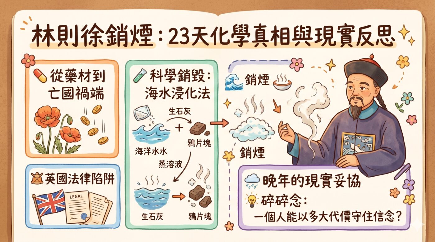 林則徐銷煙：23天虎門燒鴉片的化學銷毀真相1