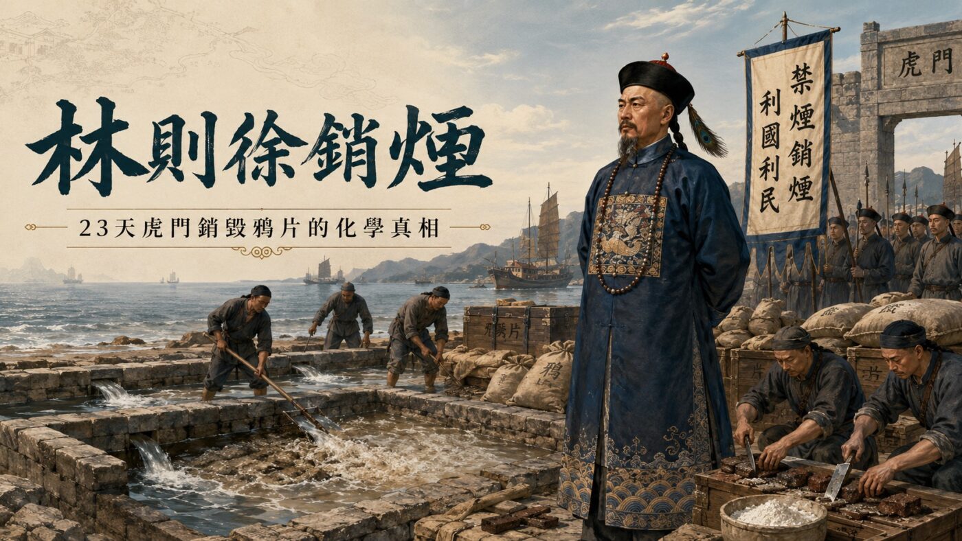 林則徐銷煙：23天虎門燒鴉片的化學銷毀真相2