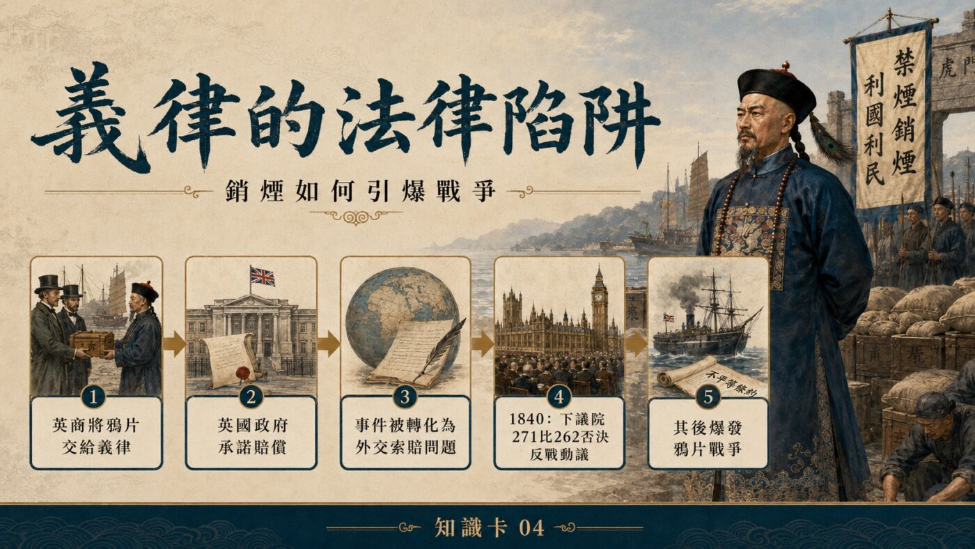 四、林則徐銷煙真相：義律的法律陷阱與戰爭引爆