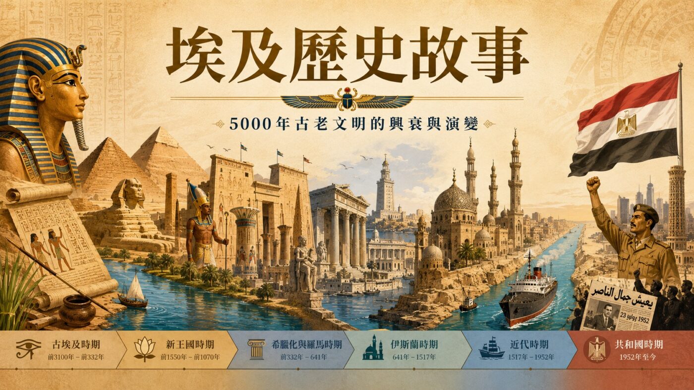 埃及歷史故事：5000年古老文明的興衰與演變2