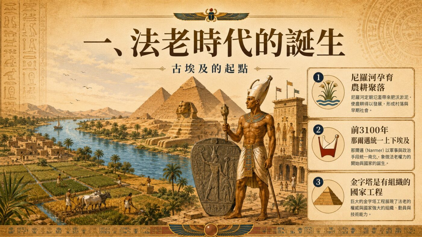 一、法老時代的誕生：古埃及的起點