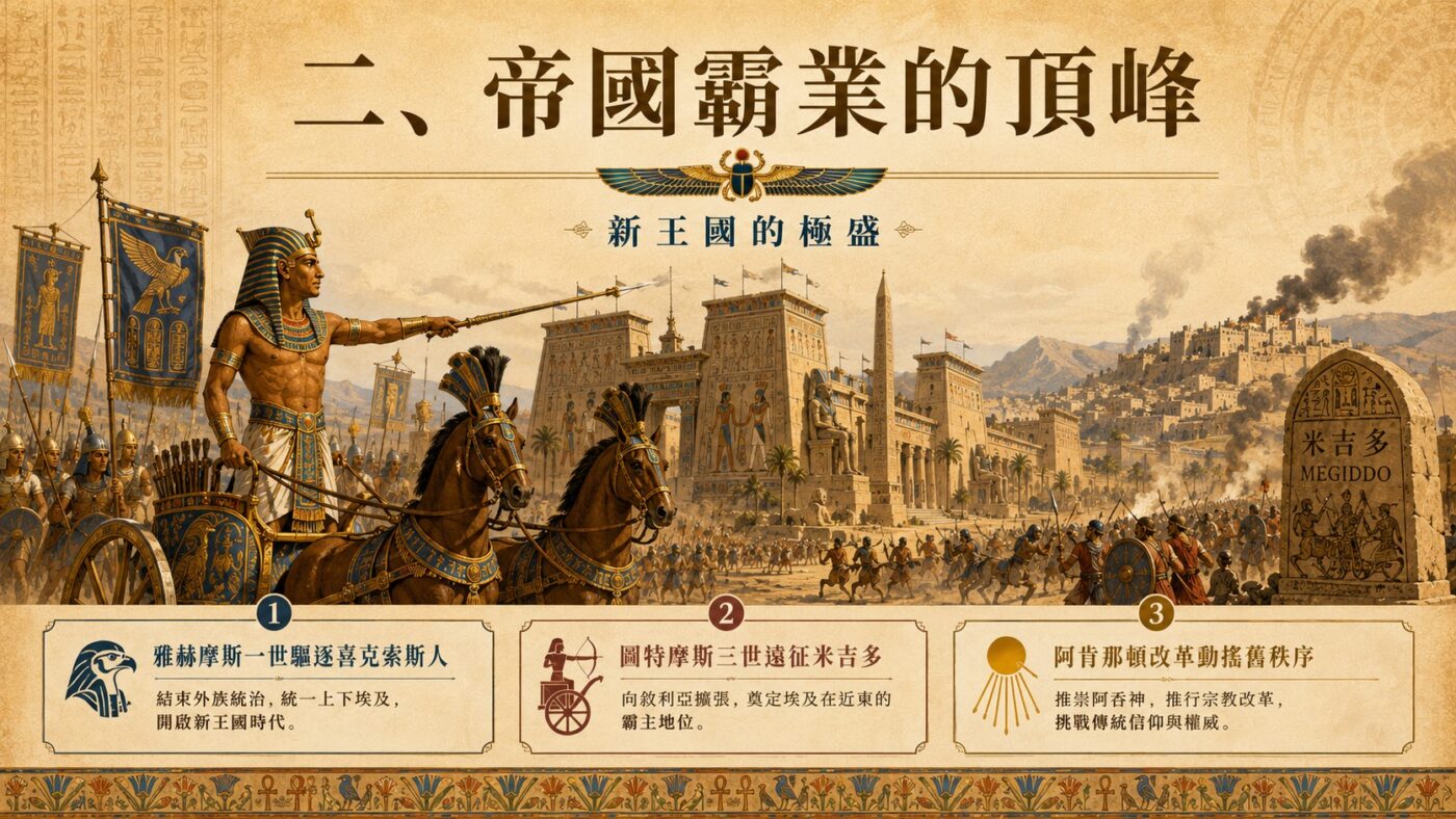 二、帝國霸業的頂峰：新王國的極盛
