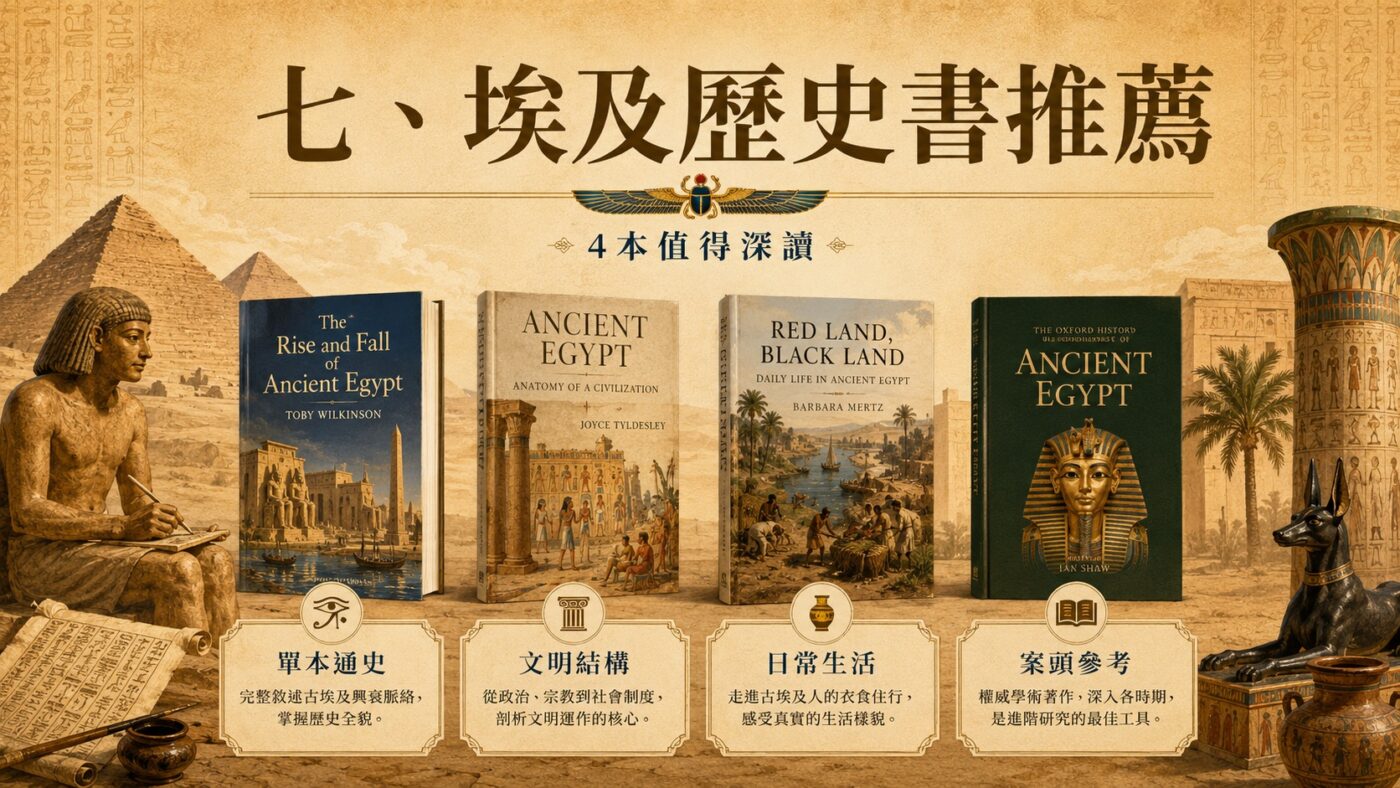 七、埃及歷史書推薦：4本值得深讀