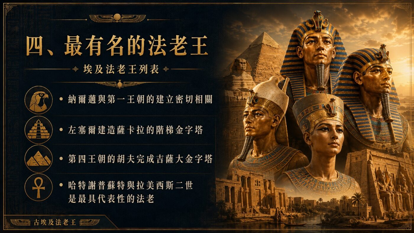 四、埃及法老王列表:最有名的法老王