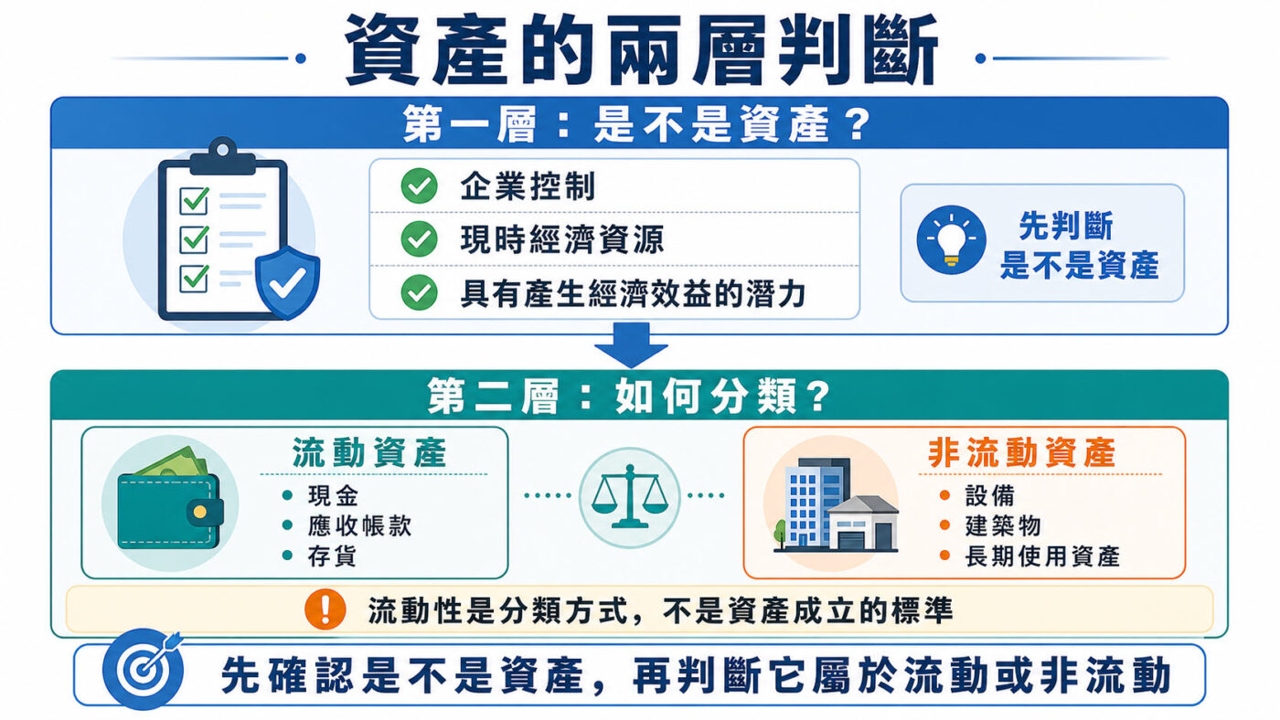 三、資產是企業控制的經濟資源