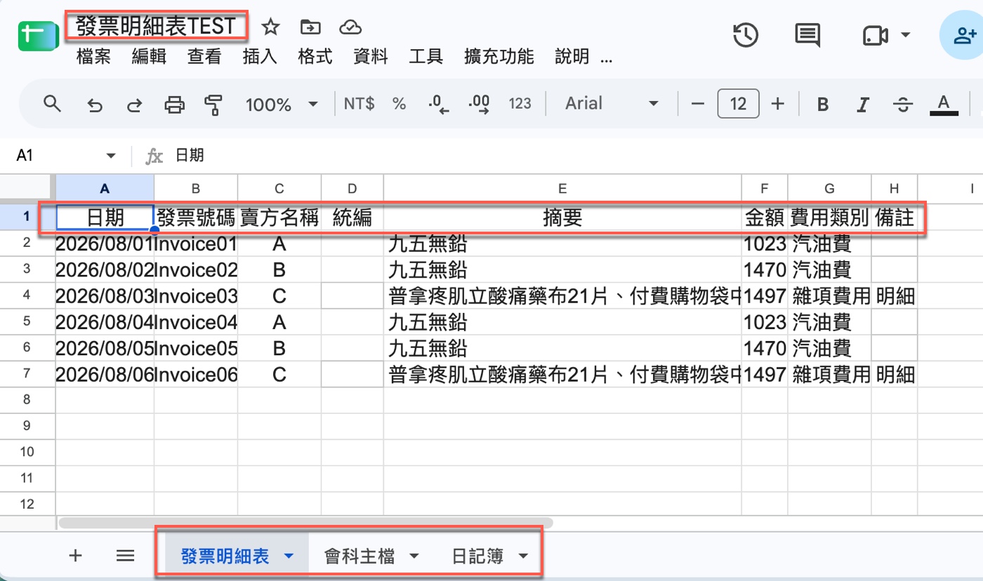 一、Excel 資料先轉成 Google 試算表2