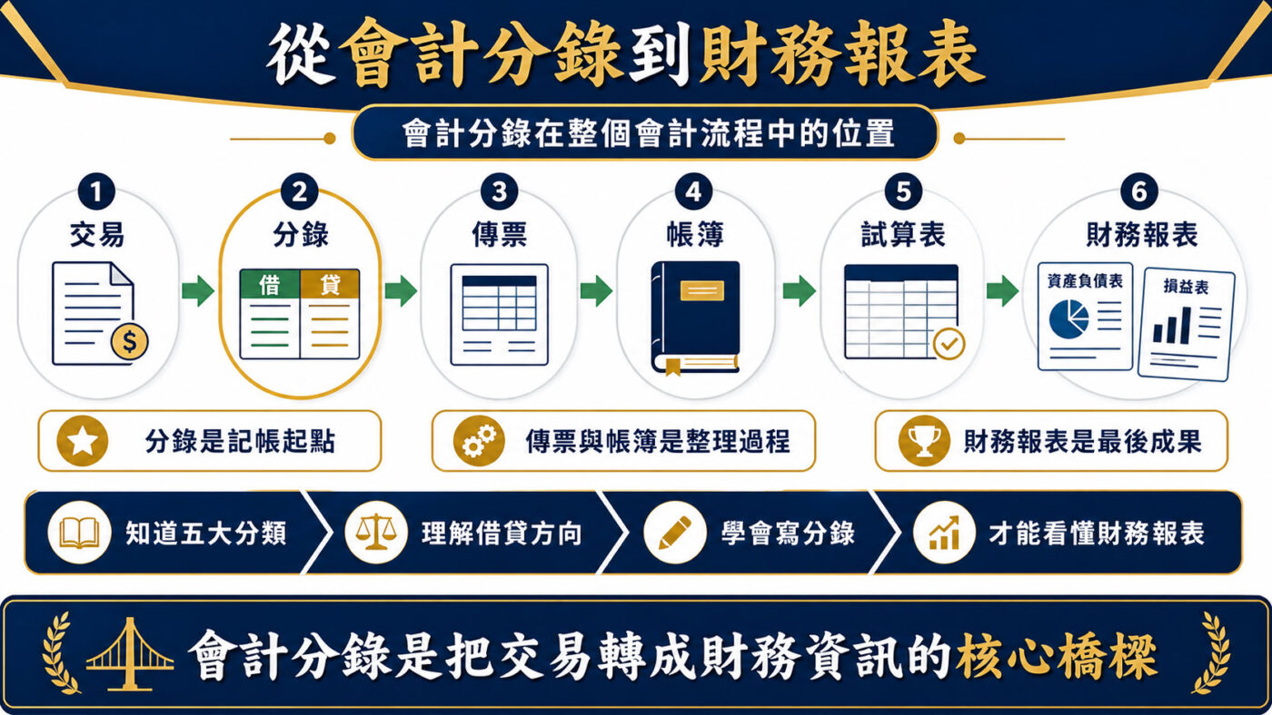 學會會計分錄後,下一步學什麼?