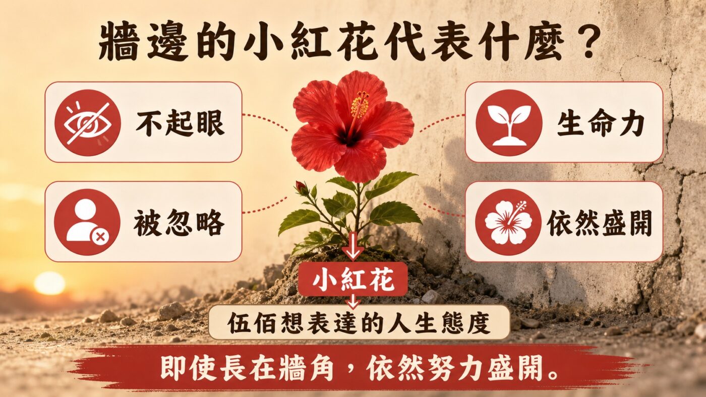 牆邊小紅花為什麼是伍佰自己 重點整理