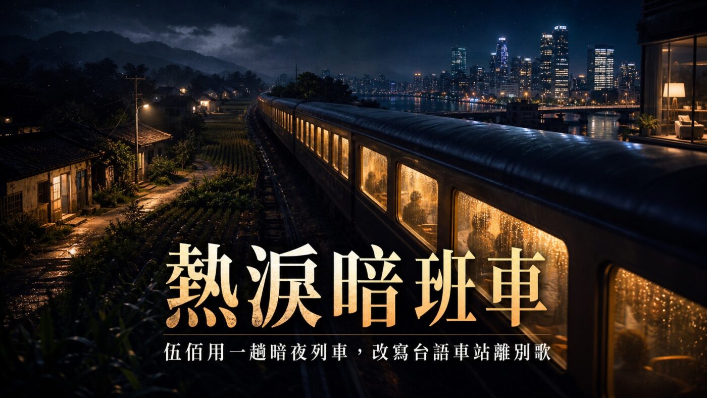 熱淚暗班車:伍佰用一趟暗夜列車,改寫台語車站離別歌