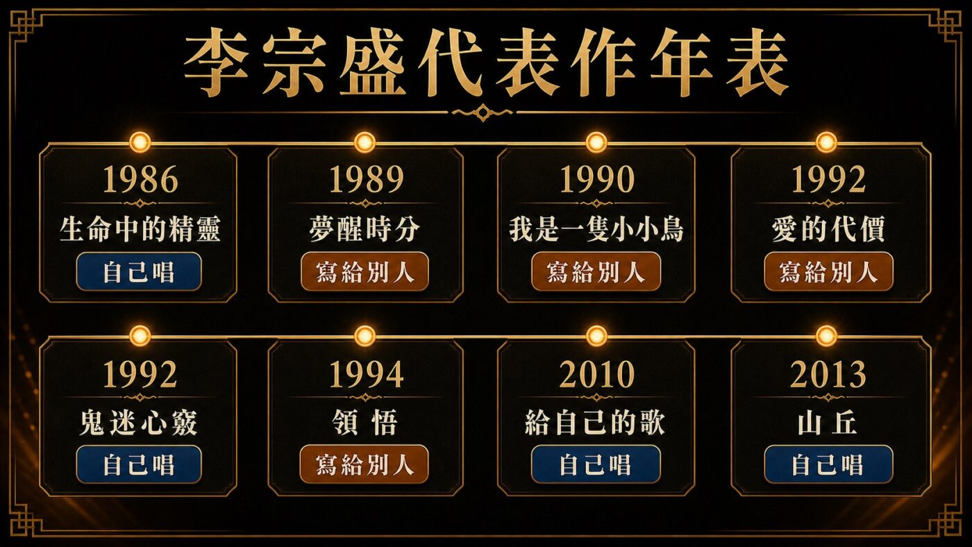 四、李宗盛重要作品年表：那些寫給自己與別人的經典歌 9