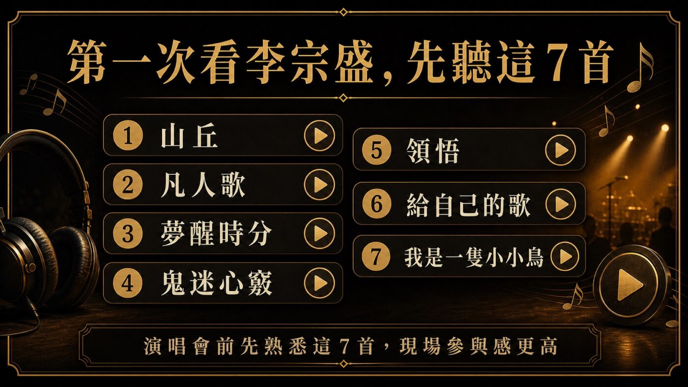 五、李宗盛演唱會前必聽歌曲：第一次聽該從哪幾首開始 9