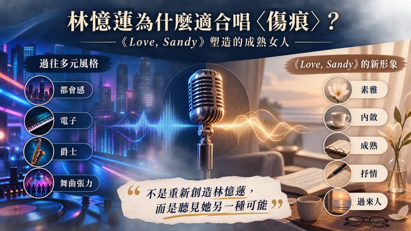 林憶蓮為什麼適合唱傷痕?《Love, Sandy》塑造的成熟女人重點整理
