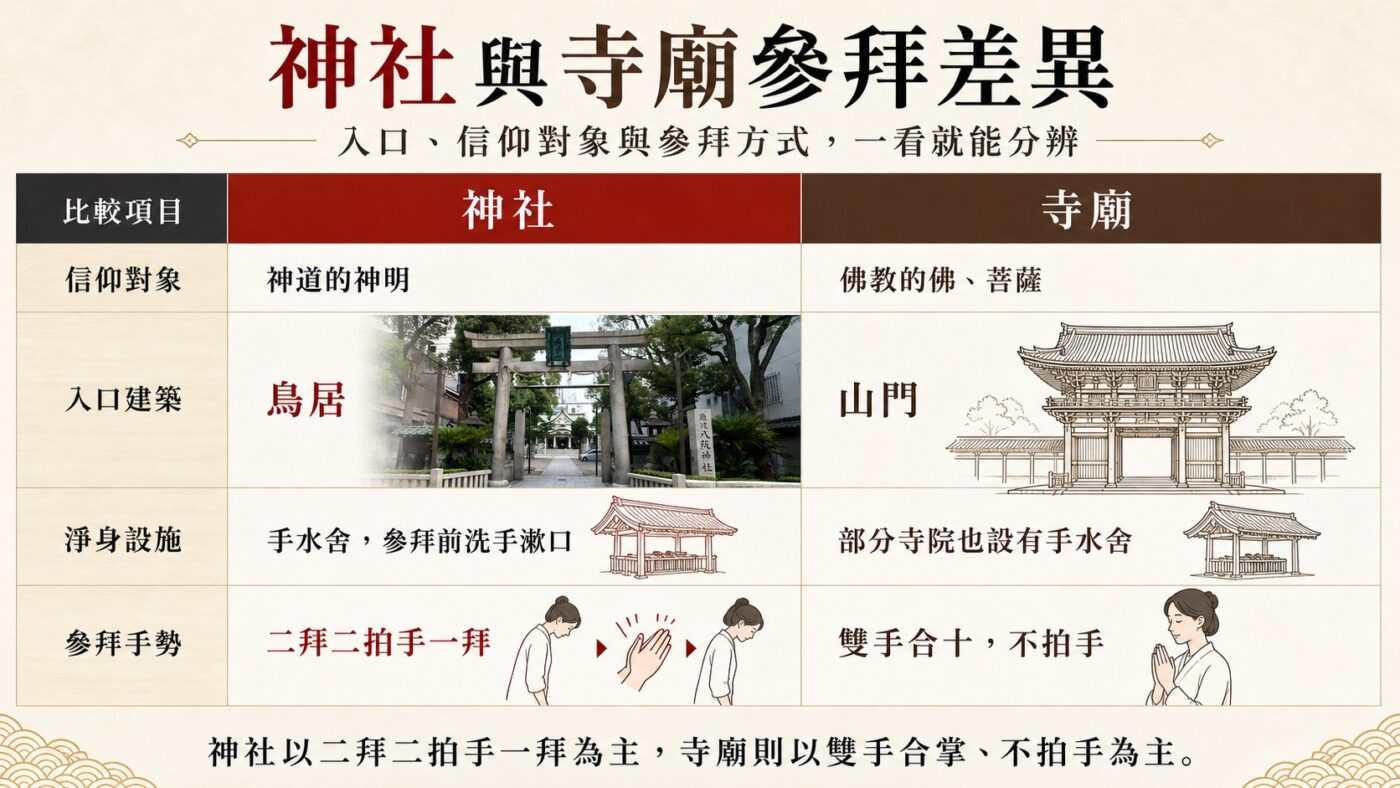 六、日本神社參拜禁忌與神社寺廟參拜方式的差異 9