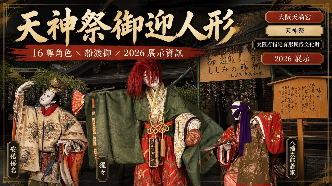 天神祭御迎人形是什麼?16 尊角色、船渡御與 2026 展示資訊