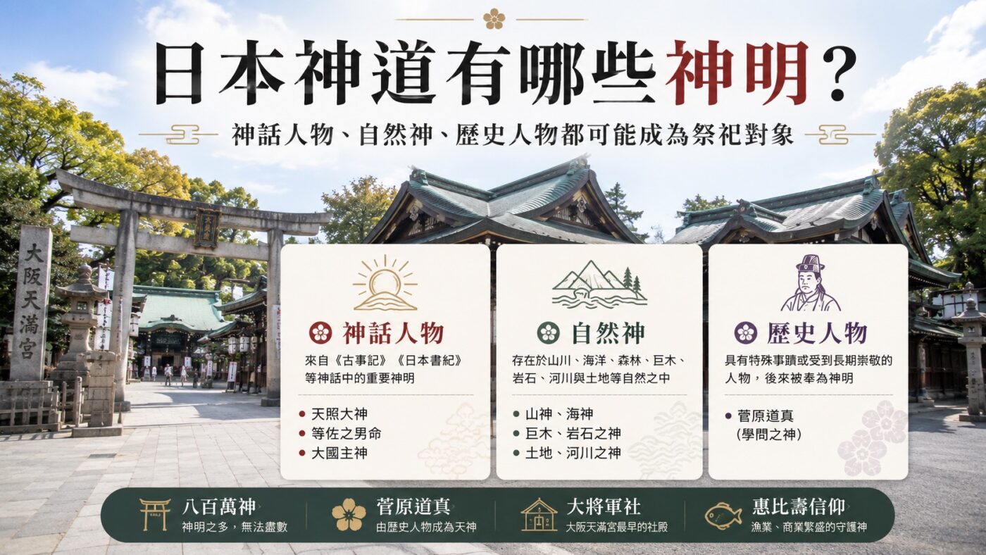 一、日本神道教神明有哪些：神話、自然到歷史人物都算 9